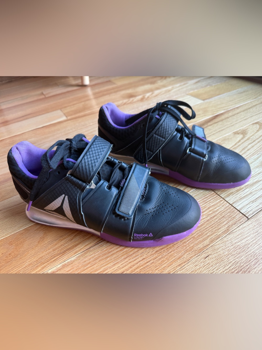 Women’s Reebok Legacy Lifter ExoFrame Black and Purple Shoes